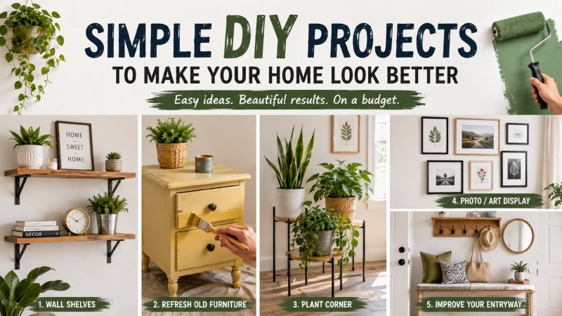 Simple DIY Projects to Make Your Home Look Better