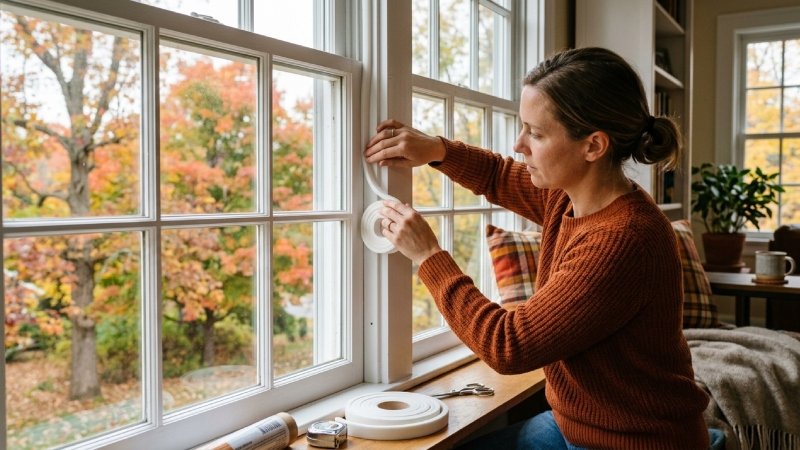 how to fix a drafty window cheaply